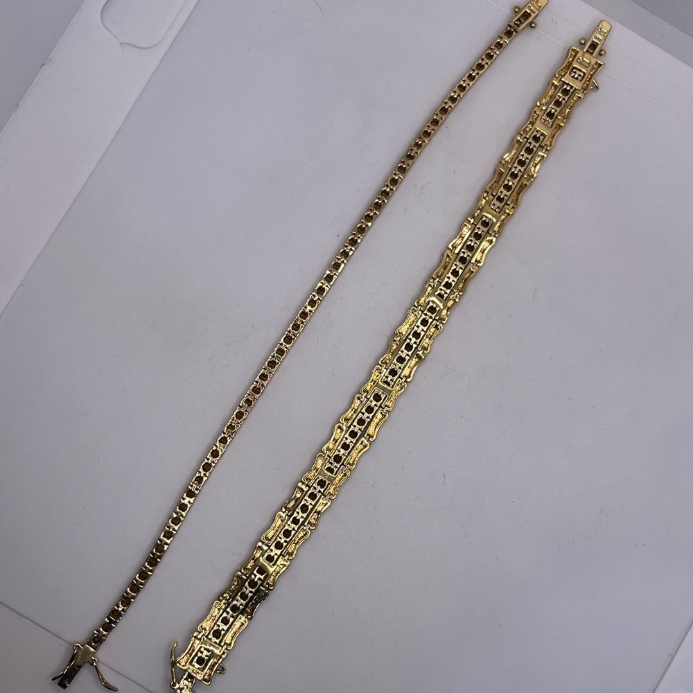 Joan Rivers Interlocking Interchangeable Gold Ton… - image 8